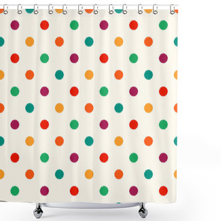 Personality  Circles Dots Pattern Shower Curtains