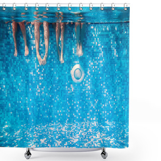 Personality  Children's And Adults Legs Underwater Shower Curtains