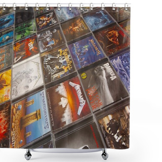 Personality  Metal CD Albums Shower Curtains