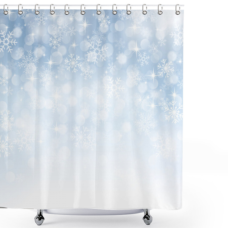 Personality  Winter Background Shower Curtains