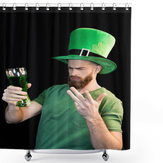 Personality  Man Celebrating St.Patrick's Day Shower Curtains