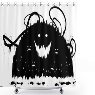 Personality  Grunge Monsters Shower Curtains