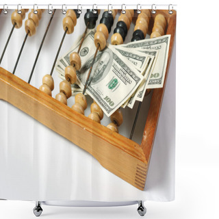 Personality  Abacus And Dollars Shower Curtains
