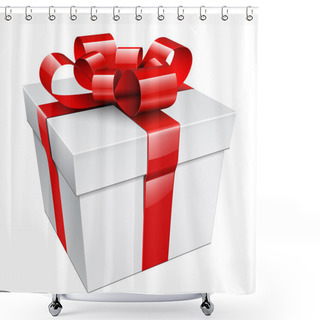 Personality  Gift Box Shower Curtains