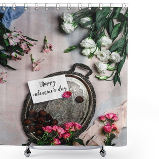 Personality  Valentines Shower Curtains
