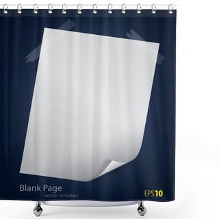Personality  Blank Page Shower Curtains