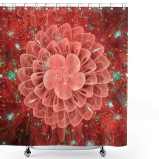 Personality  Flower Heaven.3d Abstract Computer Generated Fractal Design.Fractal Is Never-ending Pattern.Fractals Are Infinitely Complex Patterns That Are Self-similar Across Different Scales Shower Curtains