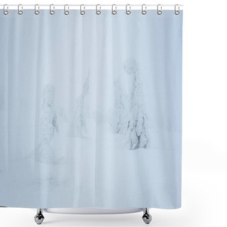 Personality  Snow Blizzard Shower Curtains