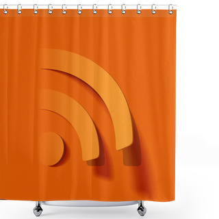 Personality  Rss Sticker Shower Curtains