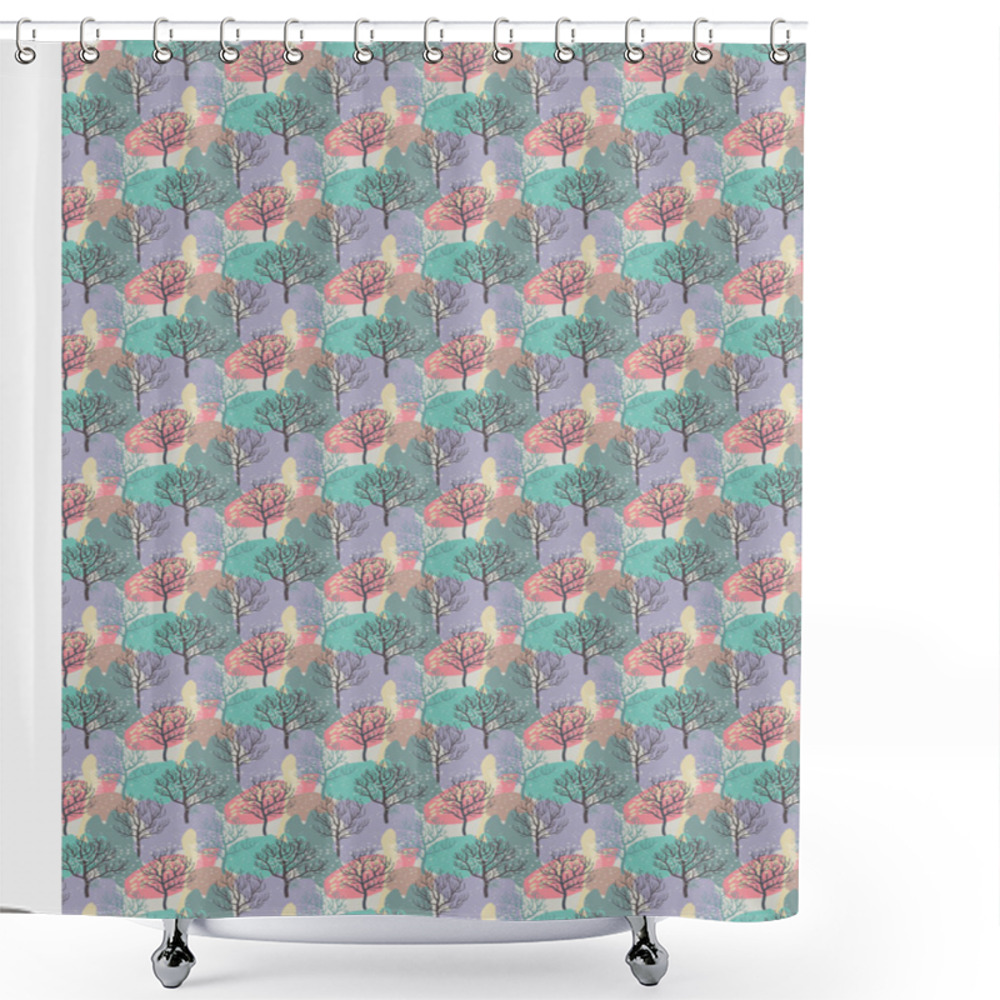 Personality  Sand Background With Shells And Starfish Shower Curtains