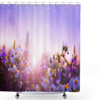 Personality  Spring Flowers Field Shower Curtains