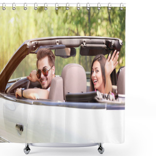 Personality  Beautiful Couple In Car  Shower Curtains