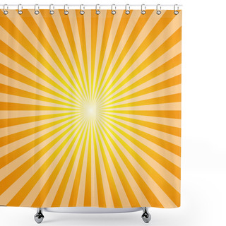 Personality  Vintage Abstract Background Explosion Sun Rays Vector Shower Curtains