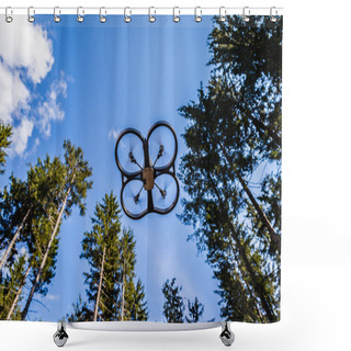 Personality  Outdoor Drone Shower Curtains