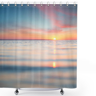 Personality  Seascape During Sunrise. Shower Curtains
