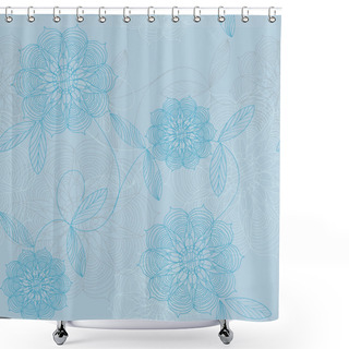 Personality  Lacy Flowers Shower Curtains