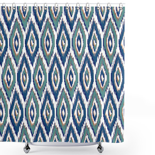 Personality  Ethnic Hand Drawn Seamless Pattern Shower Curtains