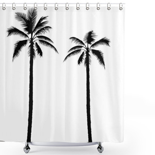 Personality  Palm Tree Shower Curtains