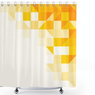Personality  Yellow Abstract Pattern Shower Curtains
