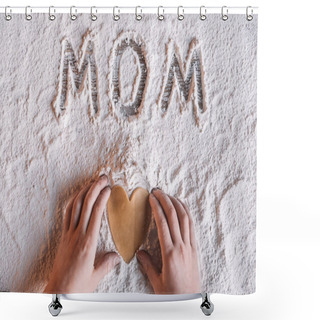 Personality  Word Mom In Flour  Shower Curtains
