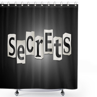 Personality  Secrets Concept. Shower Curtains
