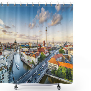 Personality  Berlin Cityscape Shower Curtains
