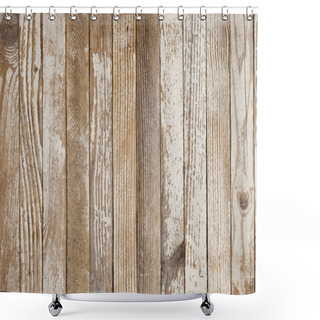 Personality  Old Wood Painted White Shower Curtains