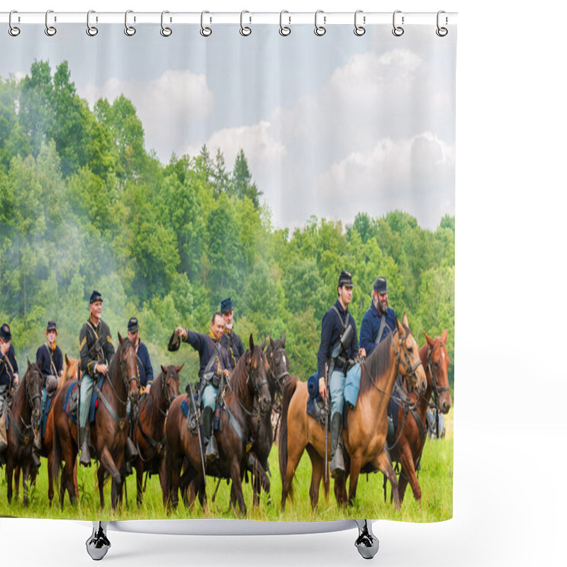 Personality  Cavalry Victory Parade Shower Curtains