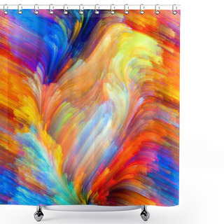 Personality  Elements Of Color Shower Curtains