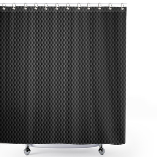 Personality  Background - Carbon Fiber Black Gray Shower Curtains