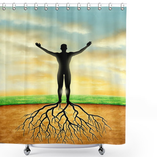 Personality  Earth Connected Shower Curtains