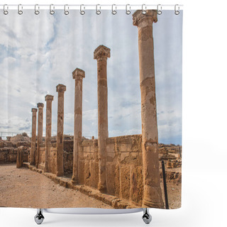 Personality  Columns And Walls Of Ancient House Of Theseus   Shower Curtains