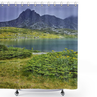 Personality  Amazing Panorama Of The Twin Lake, The Seven Rila Lakes Shower Curtains