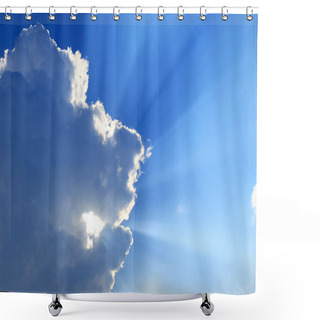 Personality  Cloud And Sunlight Shower Curtains