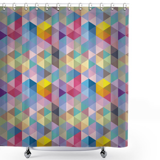 Personality  Triangle Background, Pattern, Texture Shower Curtains