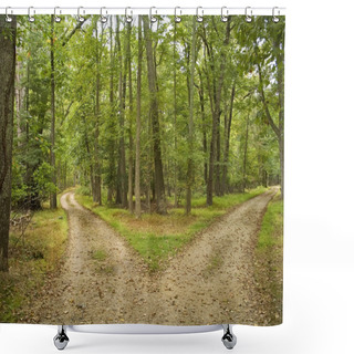 Personality  Two Paths Shower Curtains
