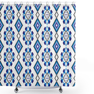 Personality  Traditional National Embroidery Shower Curtains