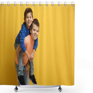 Personality  Cute Little Brothers  Shower Curtains