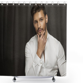 Personality  Handsome Man Shower Curtains