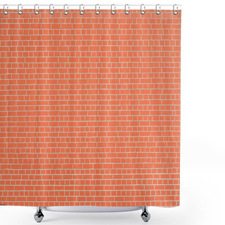 Personality  Red Brick Wall Background. Shower Curtains
