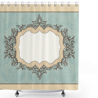 Personality  Royal Vintage Frame Shower Curtains