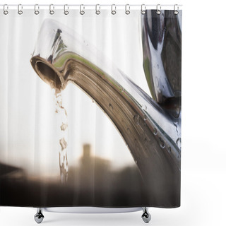 Personality  Open Outdoor Faucet Shower Curtains
