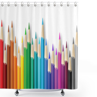 Personality  Pencils. Shower Curtains