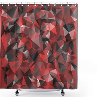 Personality  Abstract Vector Military Camouflage Background Made Of Geometric Triangles Shapes.Polygonal Style. Shower Curtains