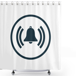 Personality  Bell Icon Shower Curtains