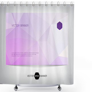 Personality  Vector Light Geometric Web Banner, Business Card Or Flyer Design. Shower Curtains