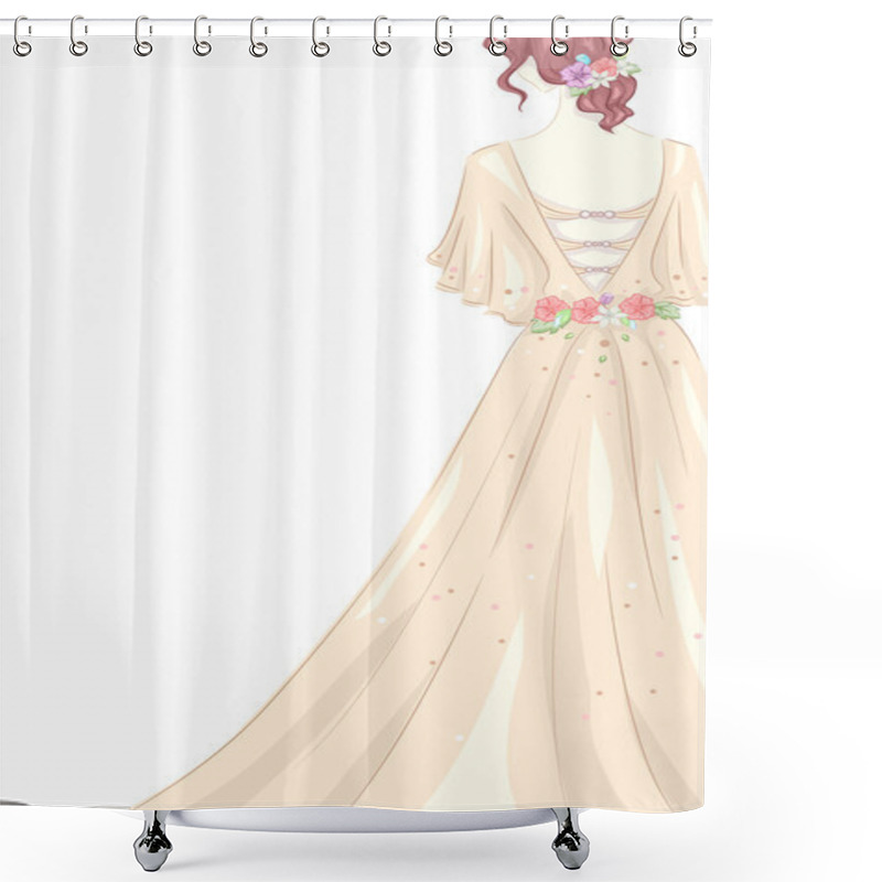 Personality  Shabby Chic Gown shower curtains