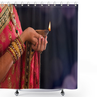 Personality  Diwali Light Shower Curtains