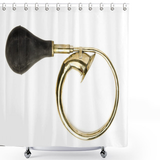 Personality  Brass Bulb Horn Shower Curtains