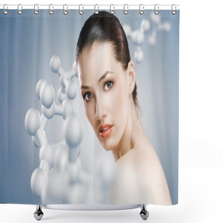 Personality  Beauty Portrait Shower Curtains